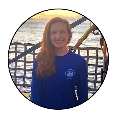 Laura Anthony, master's student who worked with the Deep Sea Coral Research and Technology Program intern. Credit: Laura Anthony