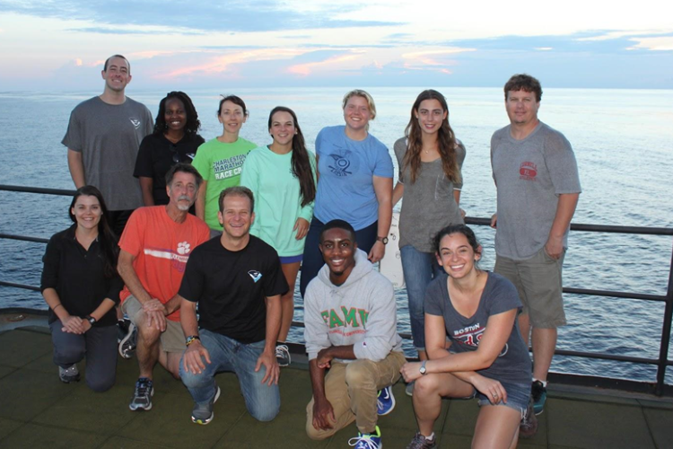 Students aboard a research vessel in Southeast U.S. waters. Credit: NOAA Fisheries