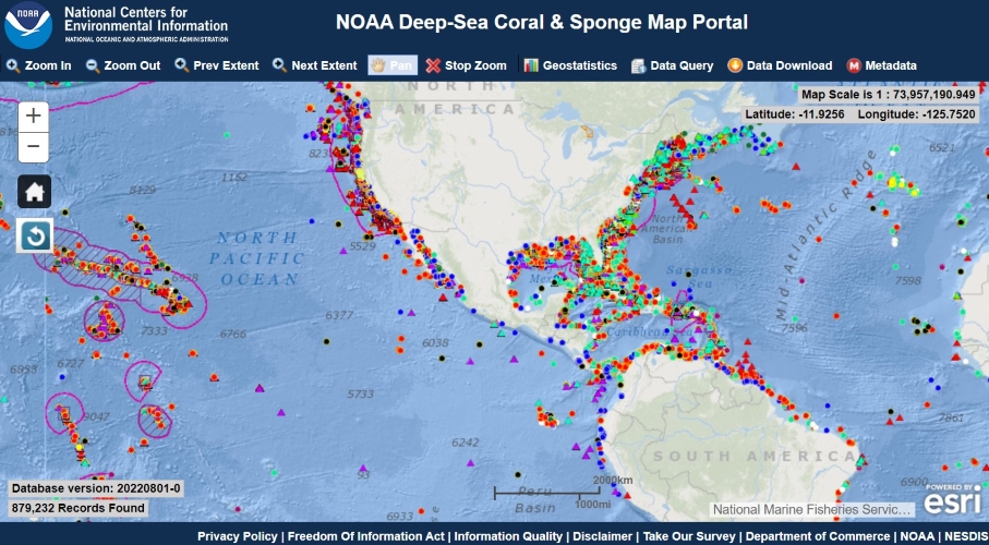 ERDDAP - Deep Sea Corals Research and Technology Program National Database  - Make A Graph